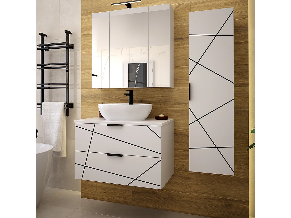 Mobile bagno senza lavabo Teren bianco 80cm