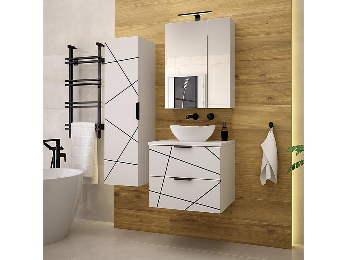 Móveis para lavatório Teren branco 60cm