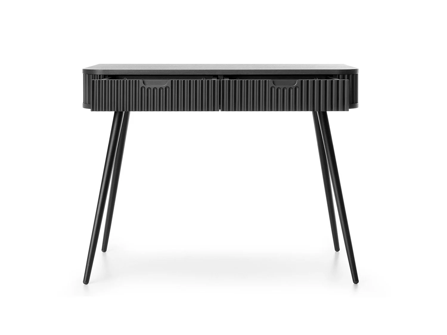 Schminktisch mit 2 Schubladen - schwarz - 110 cm - ZOVA