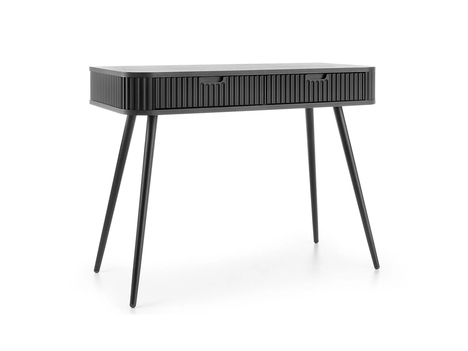 Schminktisch mit 2 Schubladen - schwarz - 110 cm - ZOVA