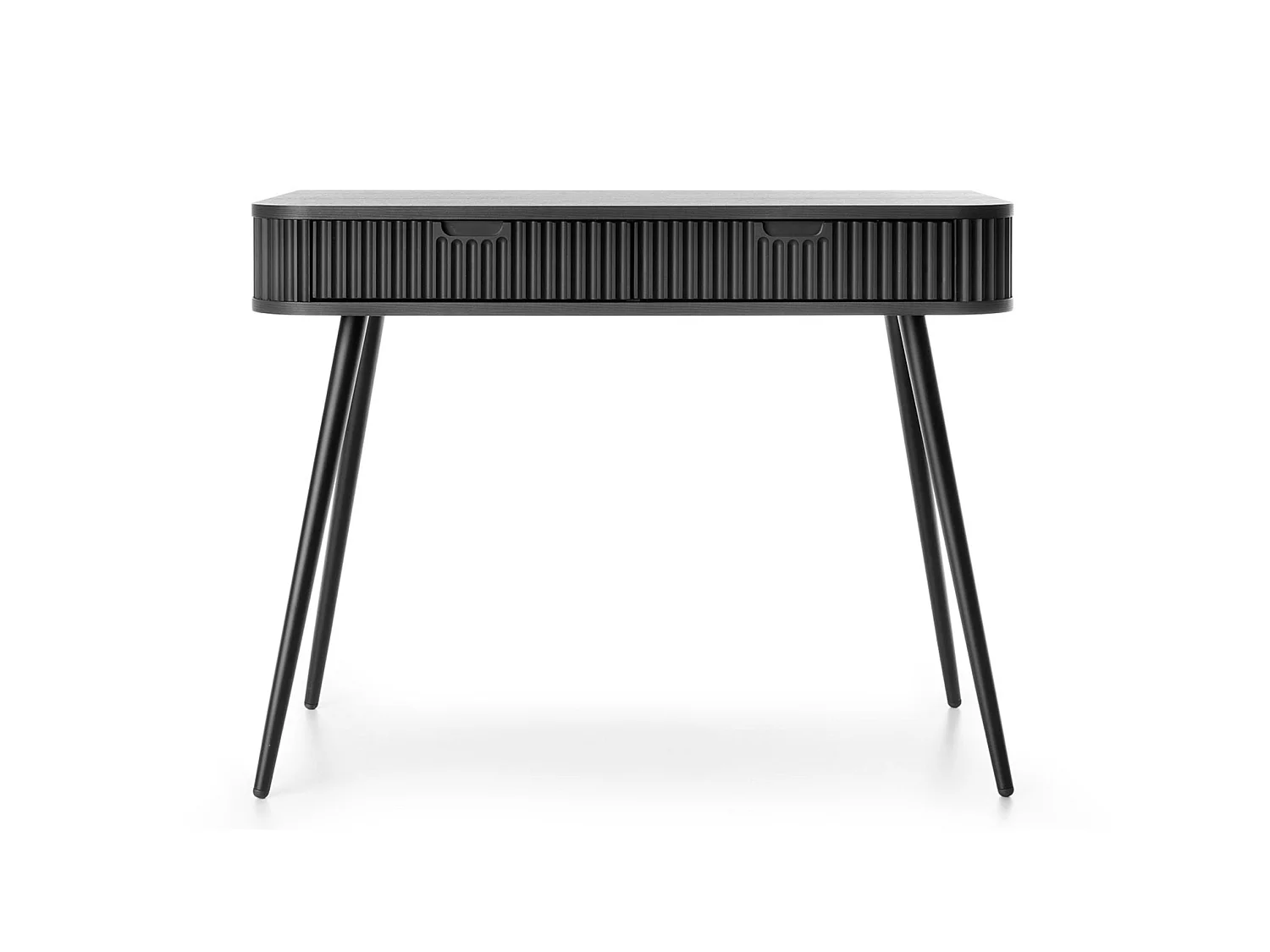 Schminktisch mit 2 Schubladen - schwarz - 110 cm - ZOVA