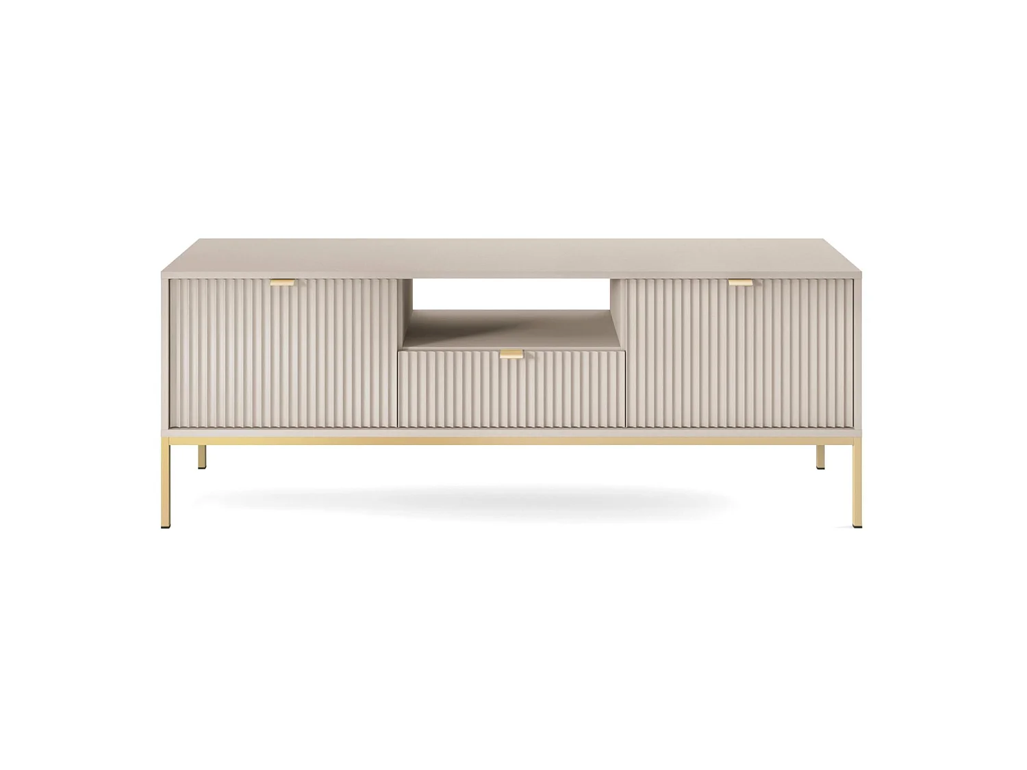 Meuble TV avec tiroir – 154 cm – gris cachemire – VELLORE
