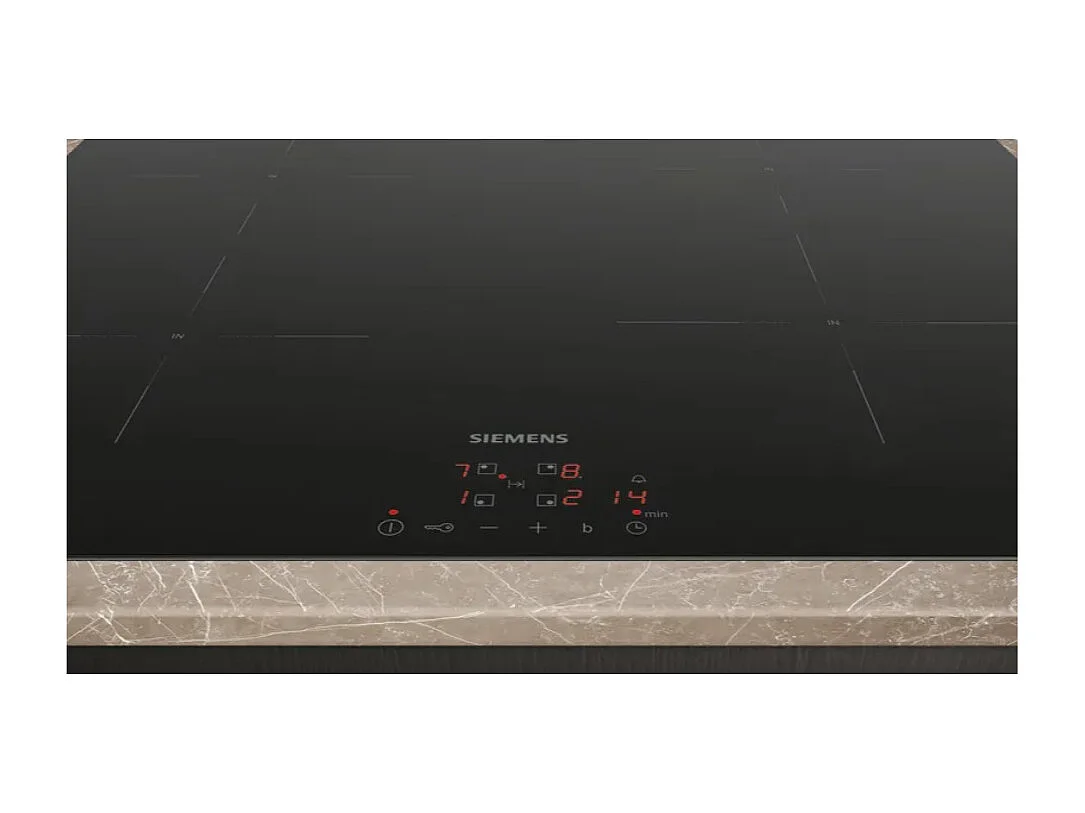 Siemens Table de cuisson induction 60cm 4 feux 4600w noir - EU611BEB5H