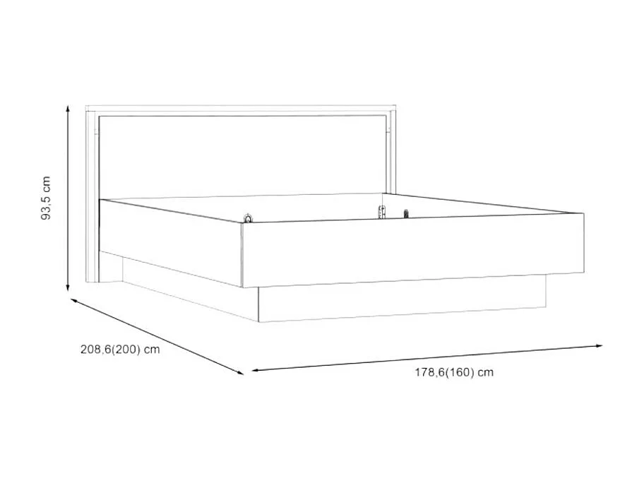 Lit Trondheim  (160x200)/Marron