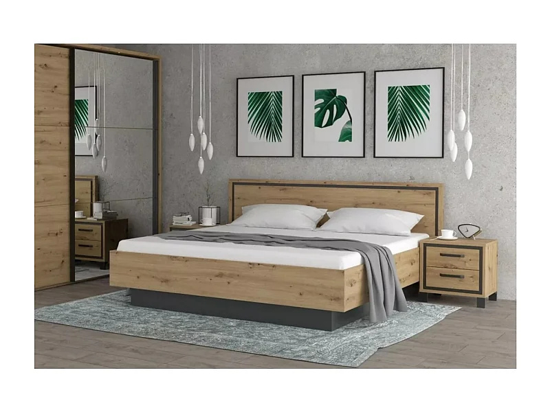 Bett Trondheim (160x200)/Braun