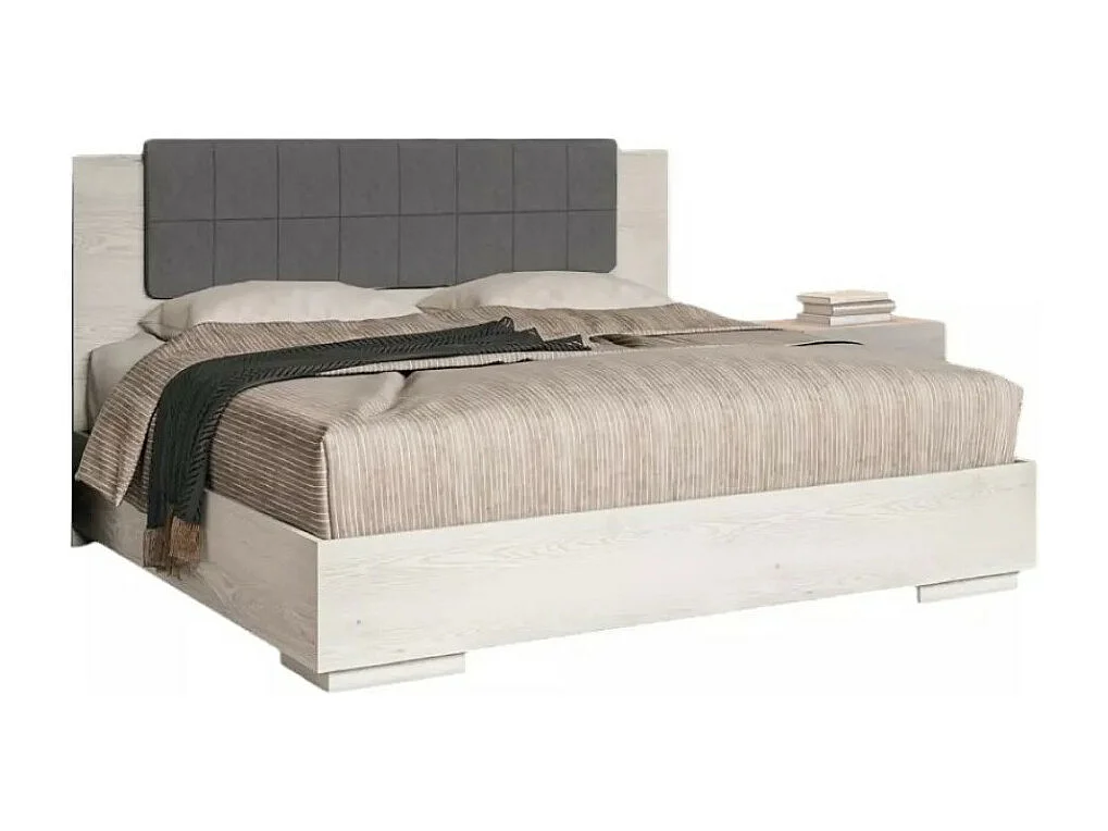 Letto Vivian (160x200)/Bianco&Grigio