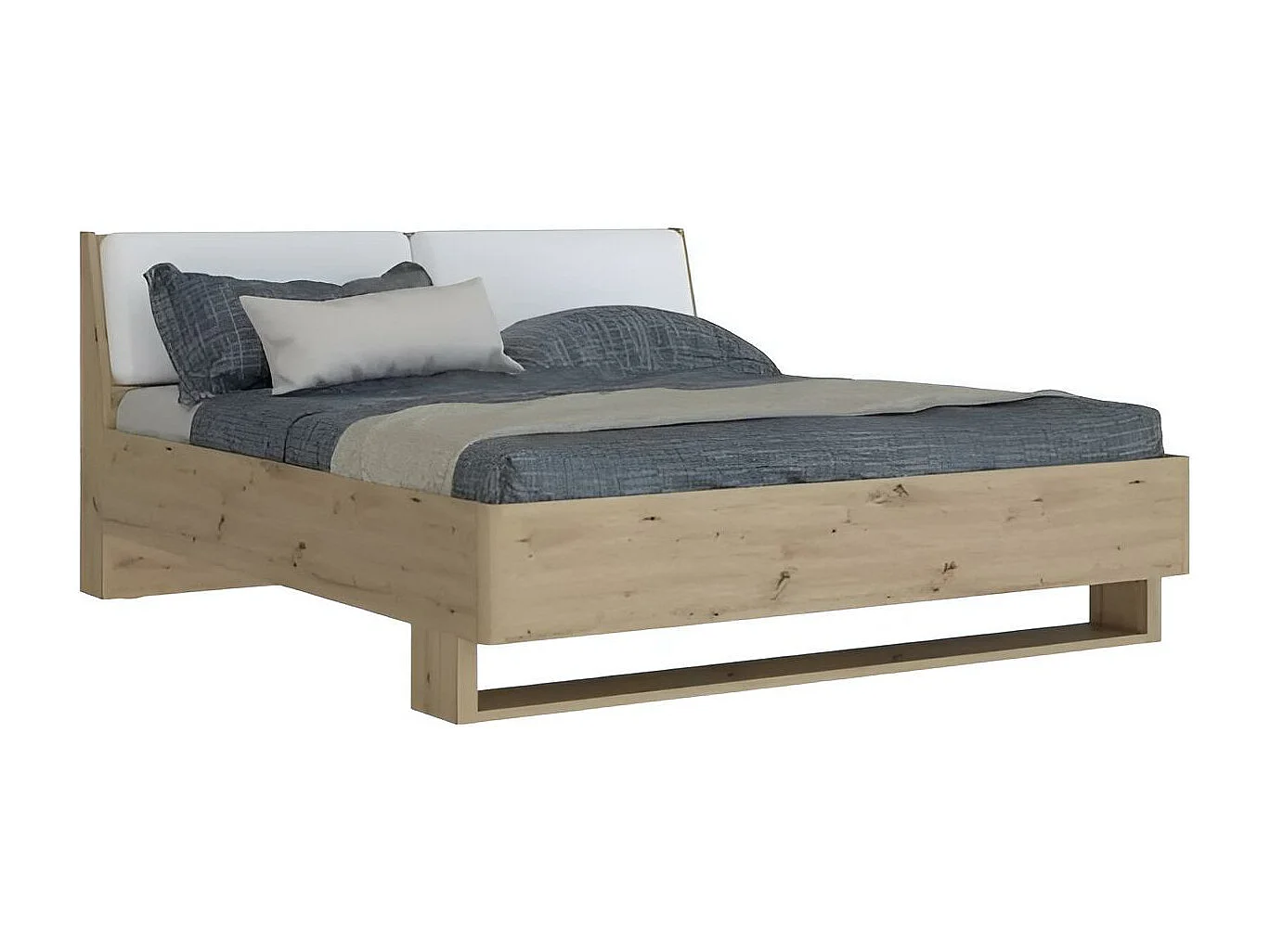 Letto Cismon (180x200)/Marrone&Bianco