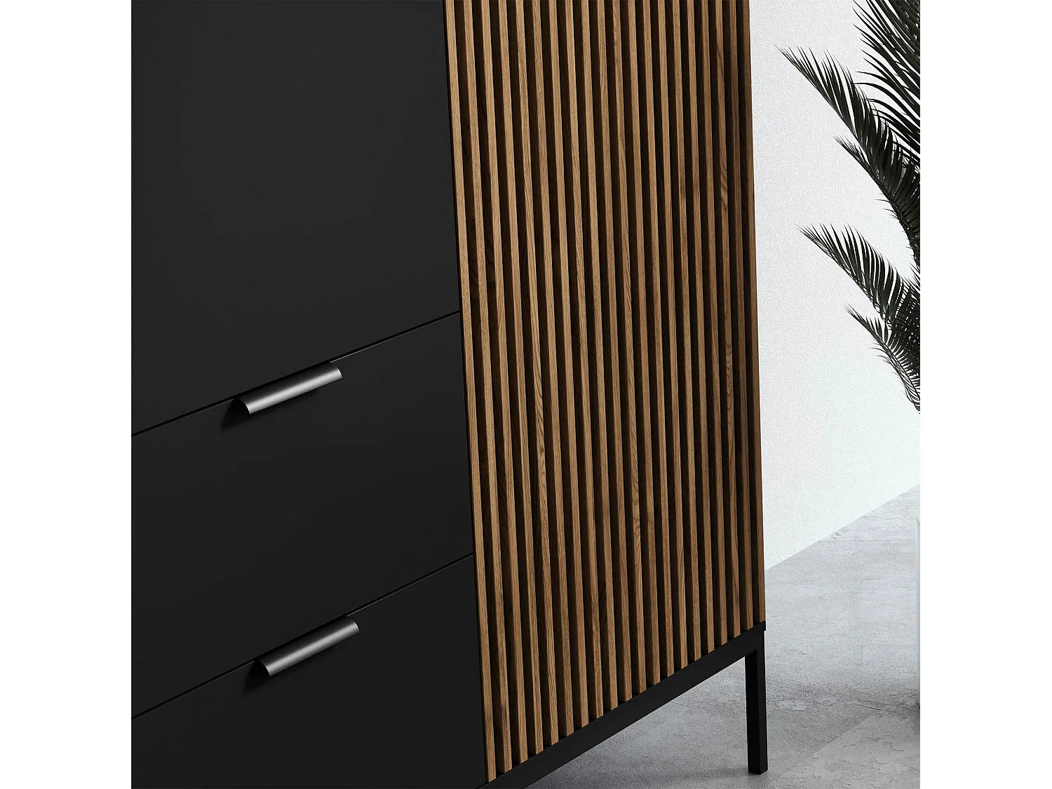 Penderie Noville (185cm)/Marron&Noir