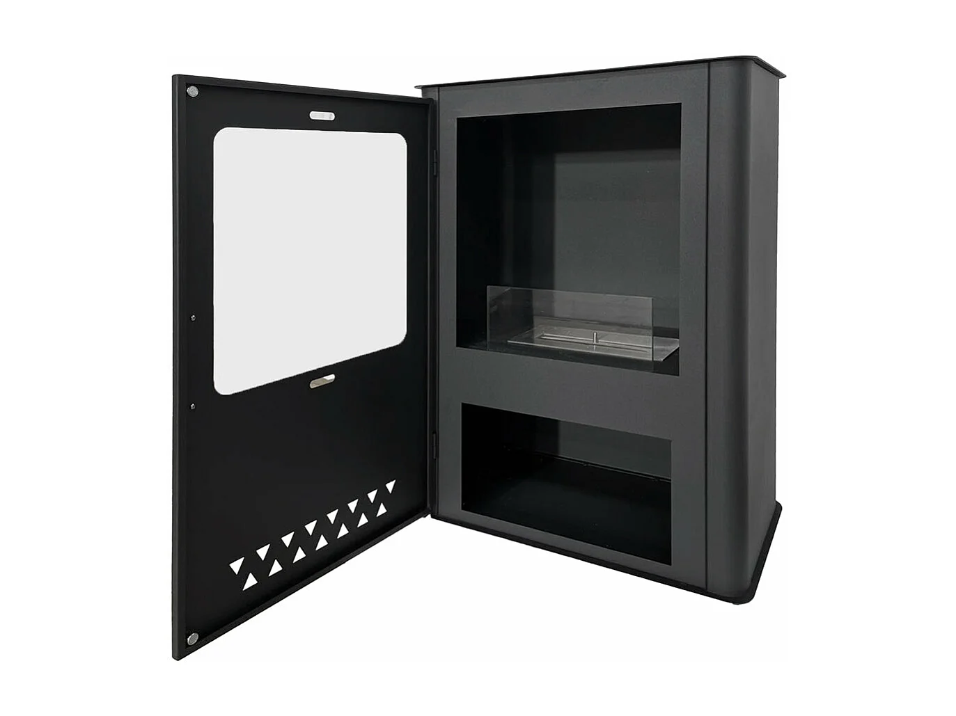 Poêle au bioéthanol cheminée bio au sol LUISA L50xP30xH68