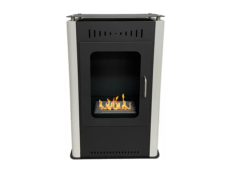 Poêle au bioéthanol cheminée bio au sol ASIA L50 x 27 x H80