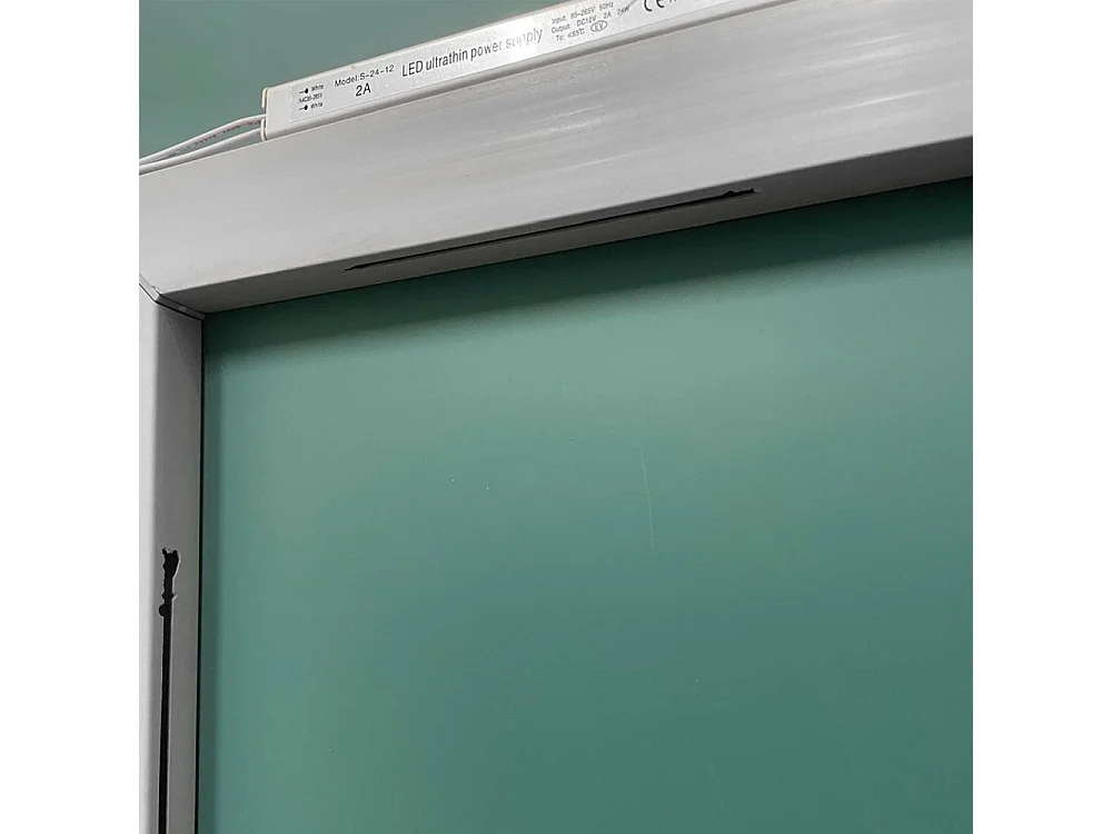 Miroir de salle de bain ovale rétroéclairé réversible OLIVIA LED 50x90 Made in Italy