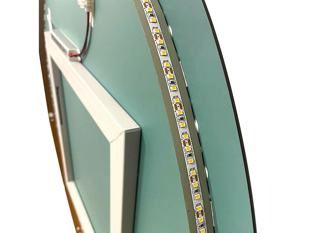 Divina Home -  Runder Badezimmerspiegel mit Hintergrundbeleuchtung d. 80 LUNA Hergestellt in Italien