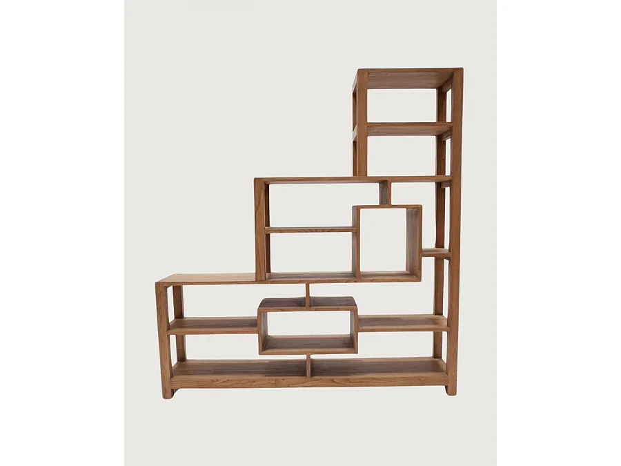 Aiko - Scaffale per scale in legno di teak