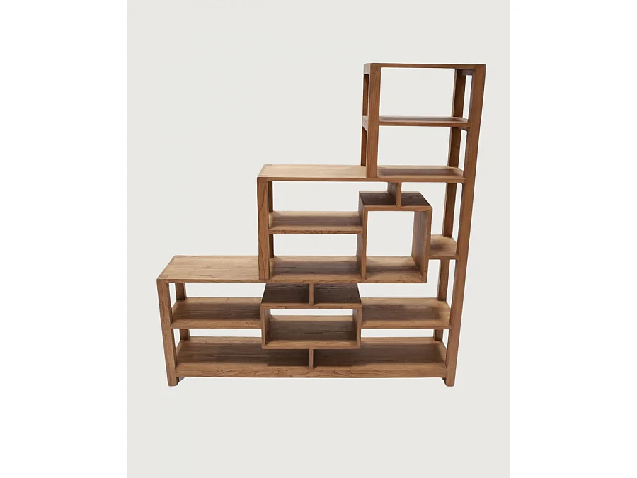 Aiko - Scaffale per scale in legno di teak