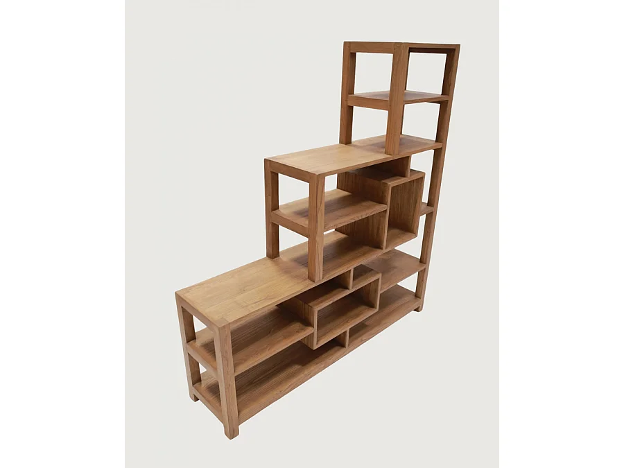 Aiko - Scaffale per scale in legno di teak