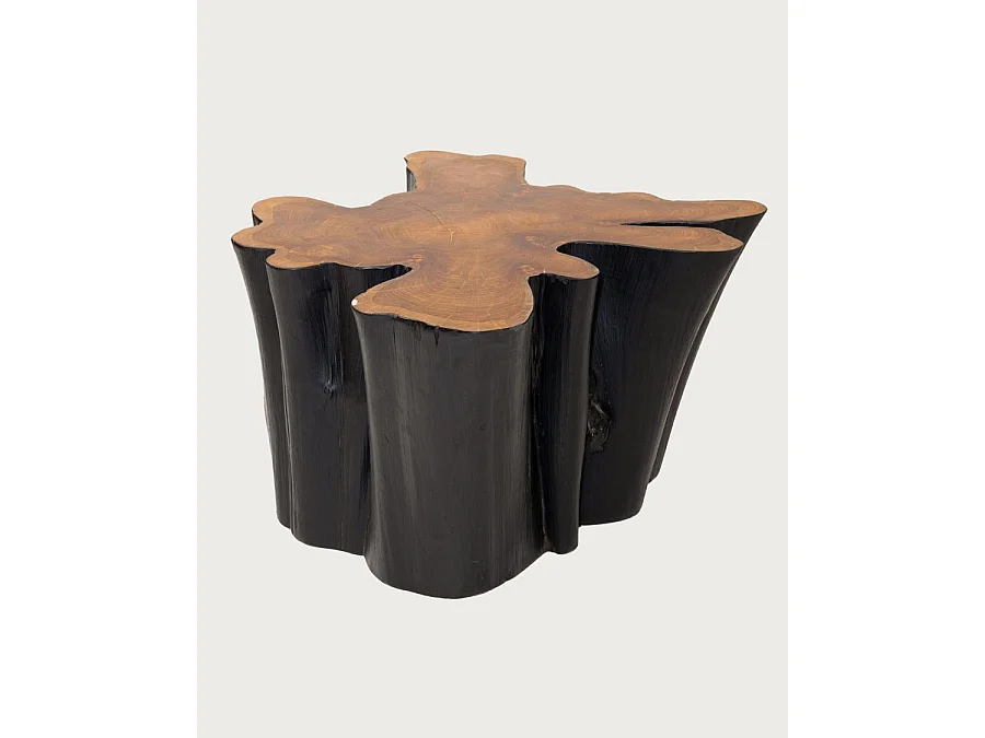 Timberly - Table basse tronc d'arbre massif