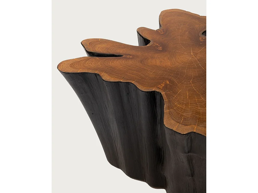 Timberly - Table basse tronc d'arbre massif