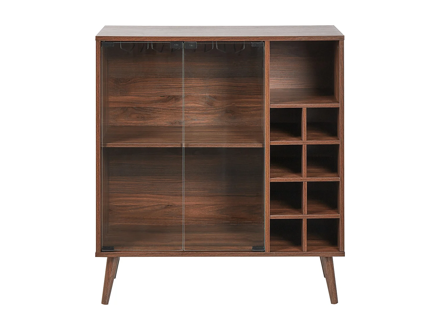 Armoire à vin TULLAMORE Marron foncé