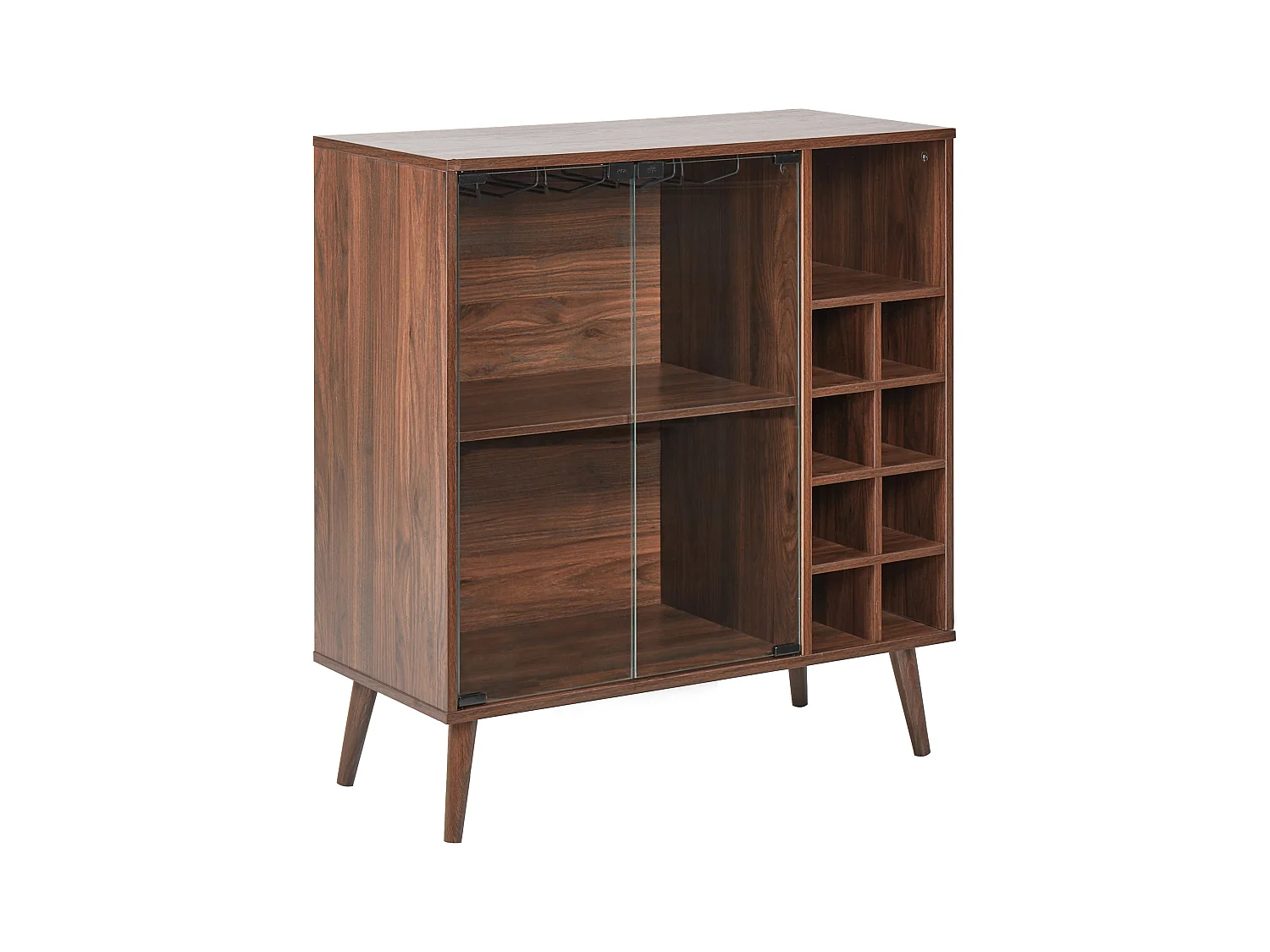 Armoire à vin TULLAMORE Marron foncé