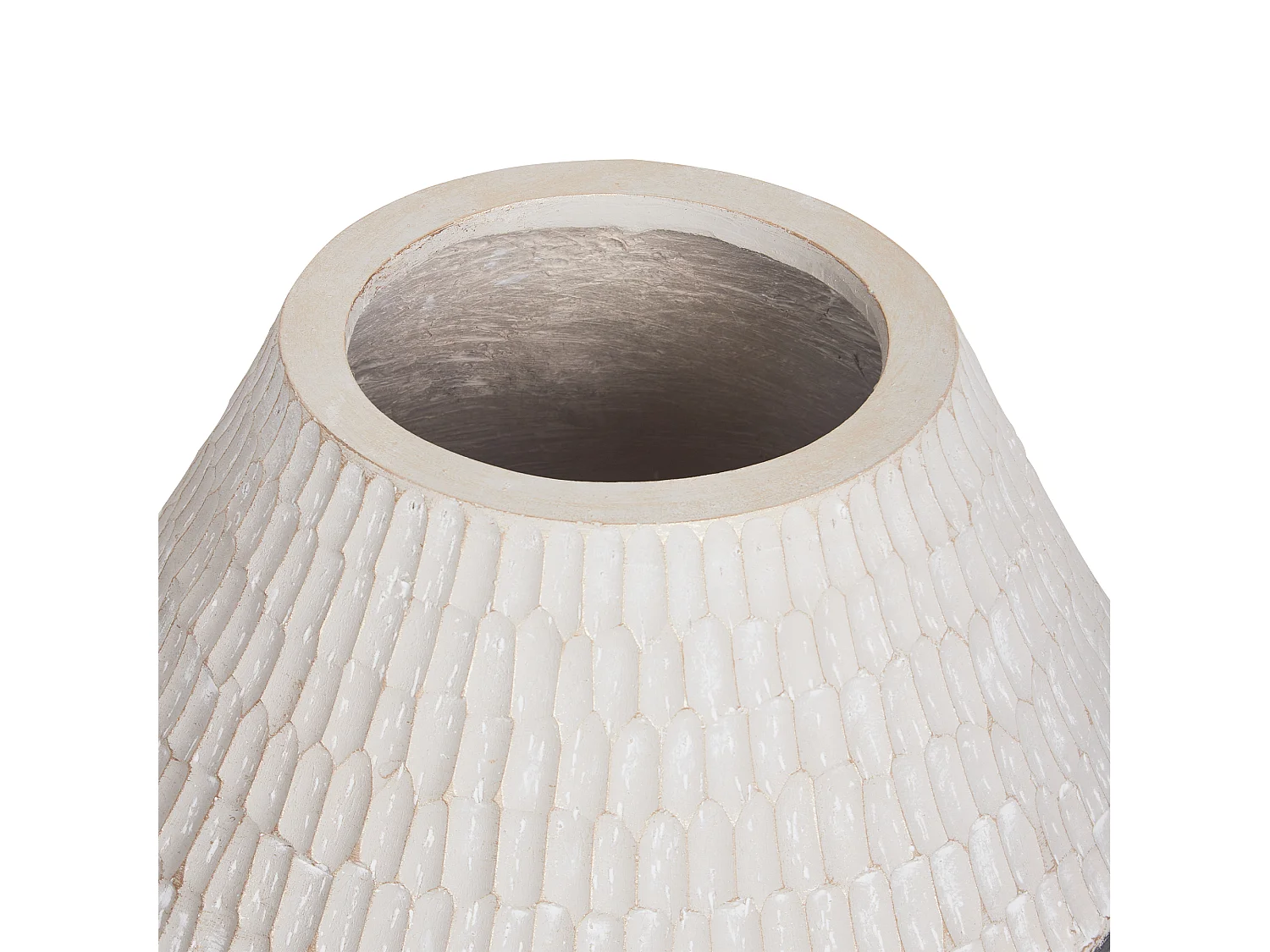 Wazon na kwiaty ARUNCUS Ceramika 30 cm Beżowy