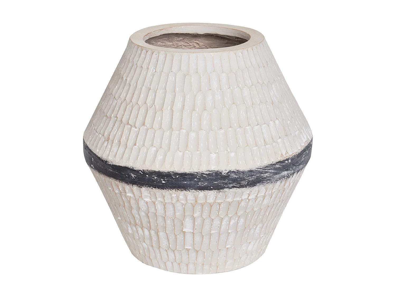 Blumenvase ARUNCUS Keramik 30 cm Beige