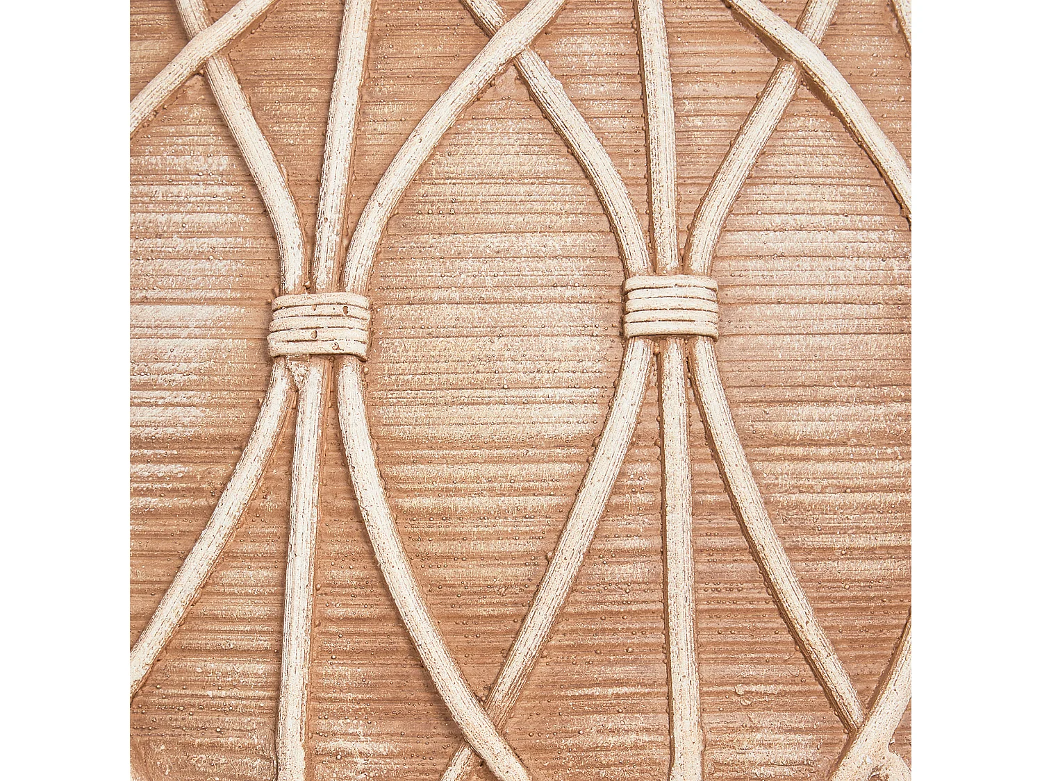 Blumenvase im Boho-Stil, Magnesium, Innen- und Außenbereich, hellbraun, Domokos