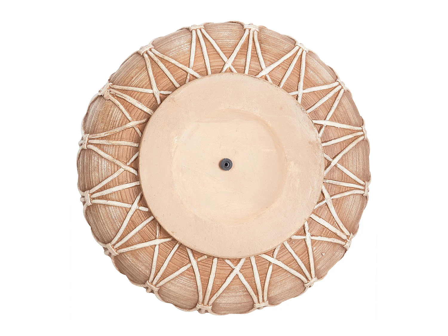 Jarrón para flores DOMOKOS Cerámica 38 cm Marrón claro