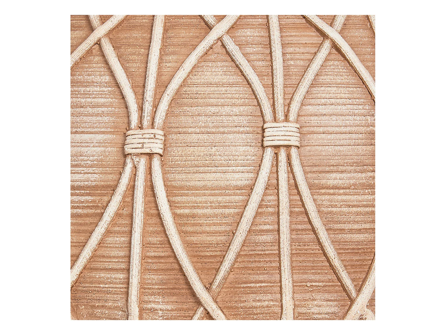 Jarrón para flores DOMOKOS Cerámica 38 cm Marrón claro