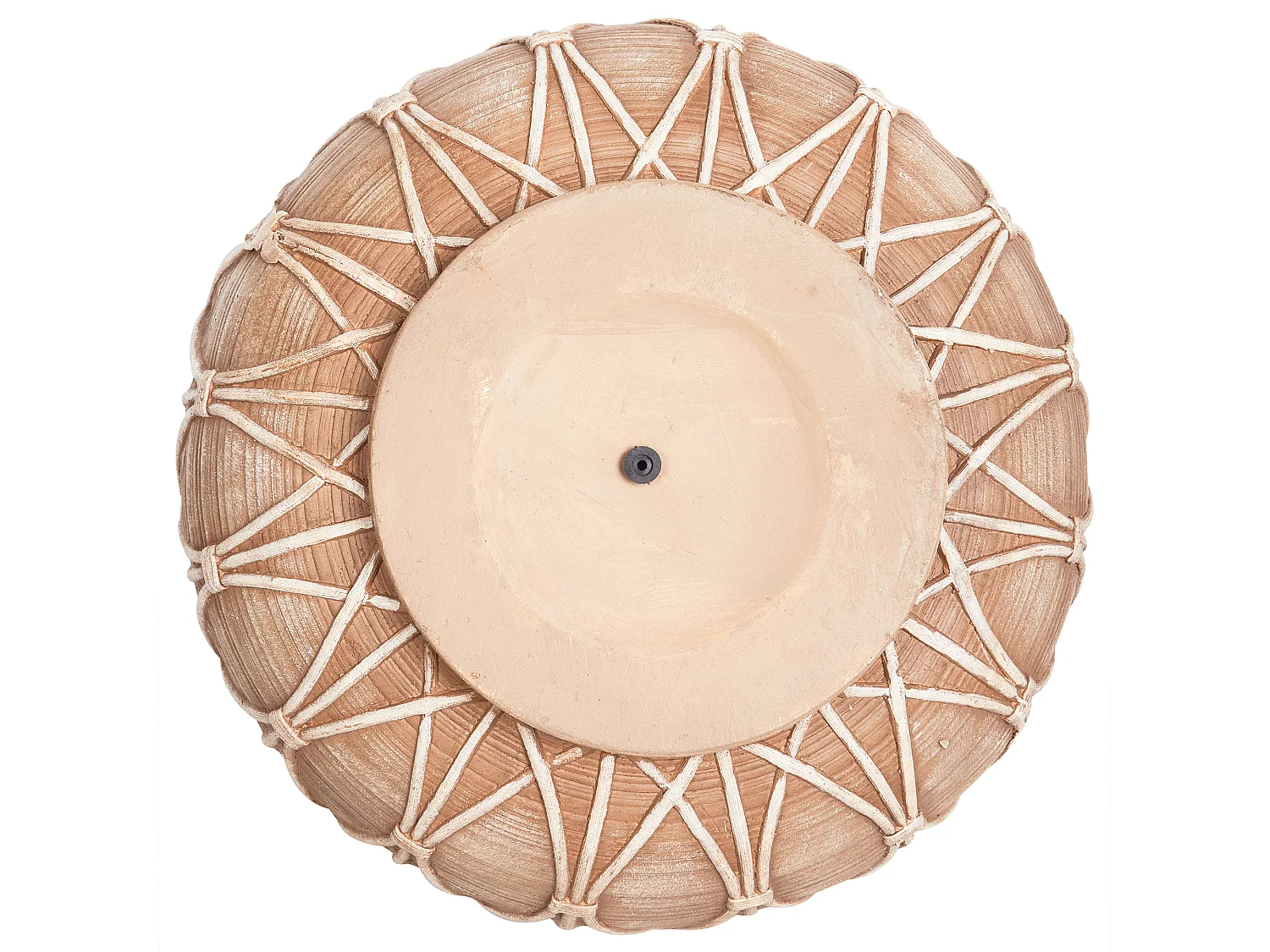 Jarrón para flores DOMOKOS Cerámica 38 cm Marrón claro