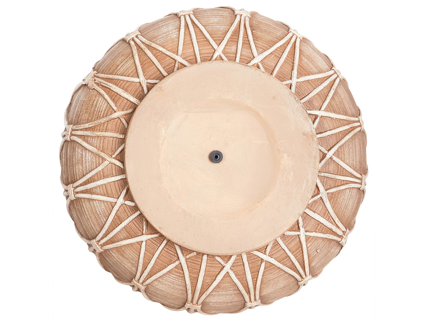 Vaso da fiori DOMOKOS Ceramica 38 cm Marrone chiaro