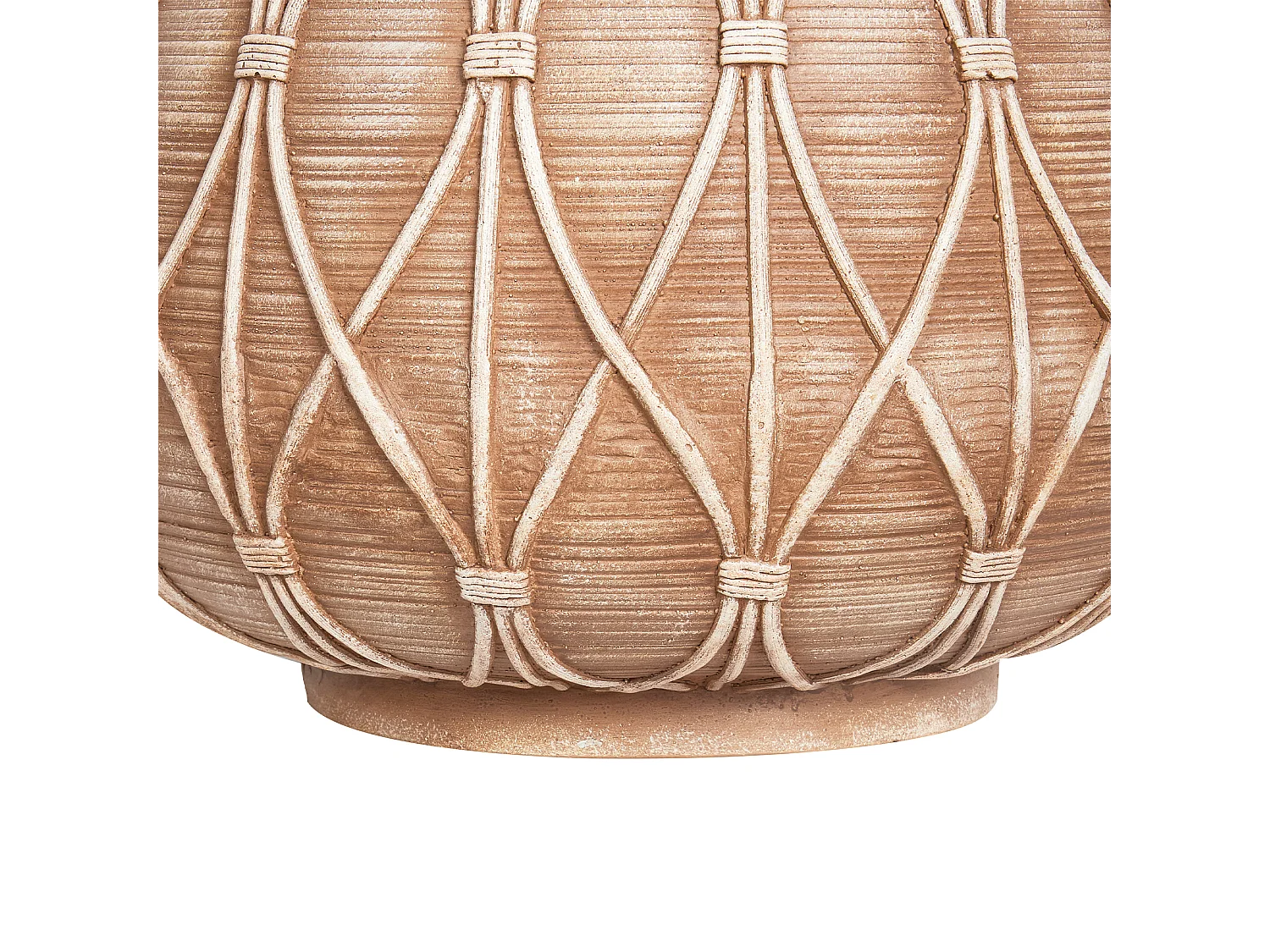 Vaso da fiori DOMOKOS Ceramica 38 cm Marrone chiaro