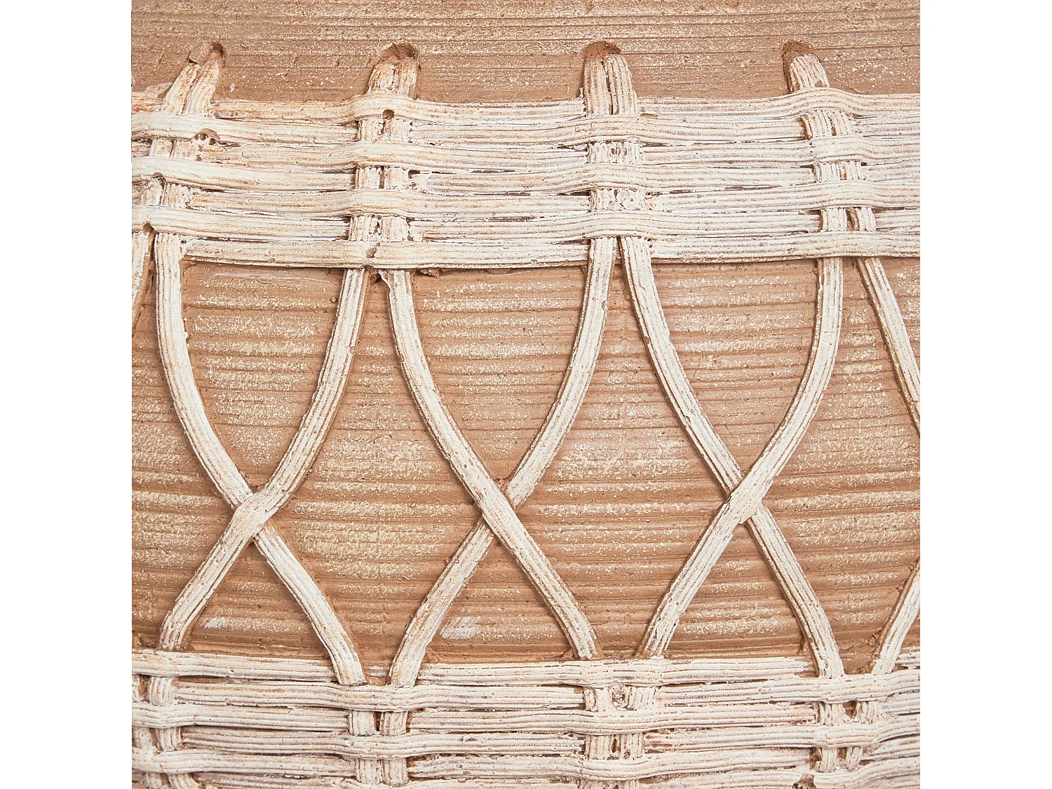 Vase à fleurs ALMIROS Céramique 51 cm Marron clair