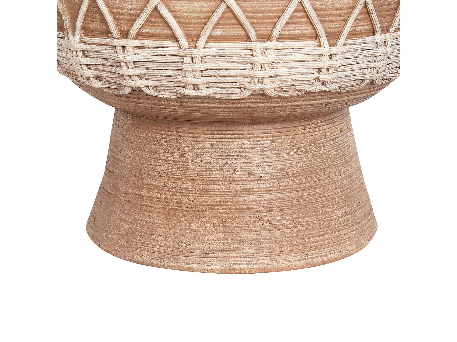 Jarrón para flores ALMIROS Cerámica 51 cm Marrón claro