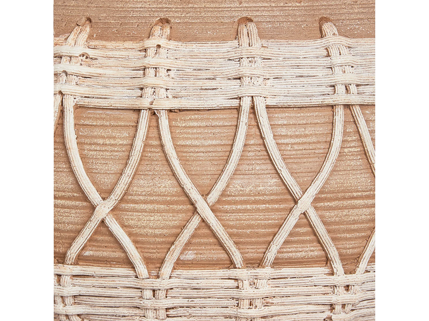 Wazon na kwiaty ALMIROS Ceramika 51 cm Jasnobrązowy