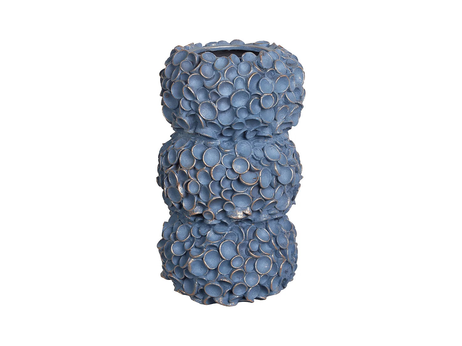 Blumenvase MUZAKI Keramik 52 cm Blau