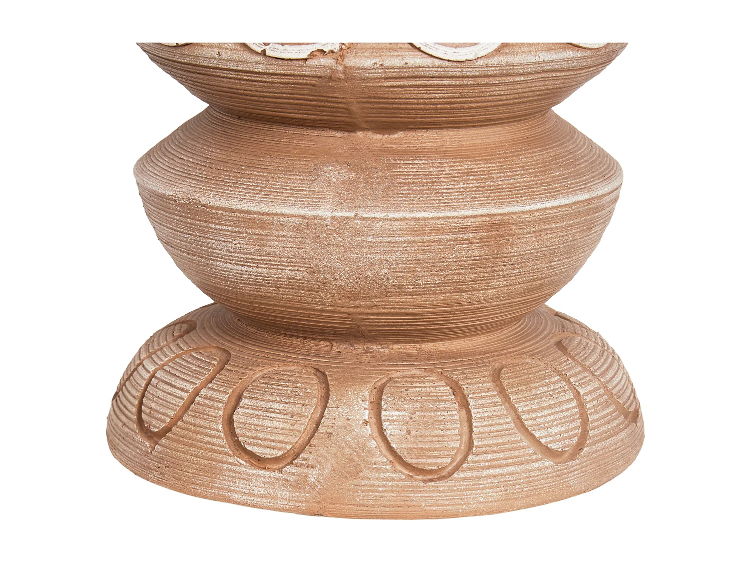 Blumenkübel DISPORUM Keramik 29 cm Hellbraun