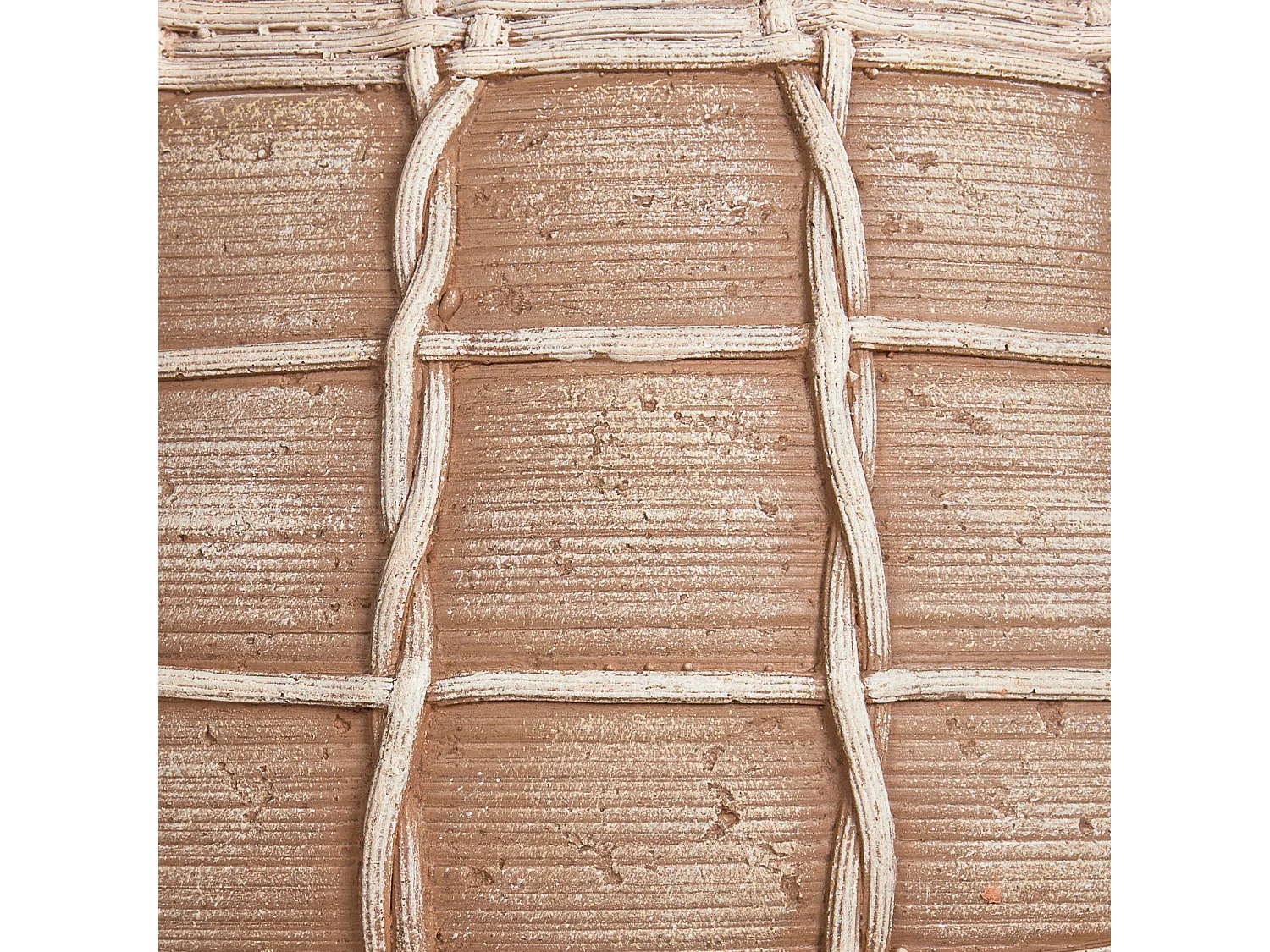 Vaso alto para plantas DARMERA Cerâmica 30 cm Castanho claro