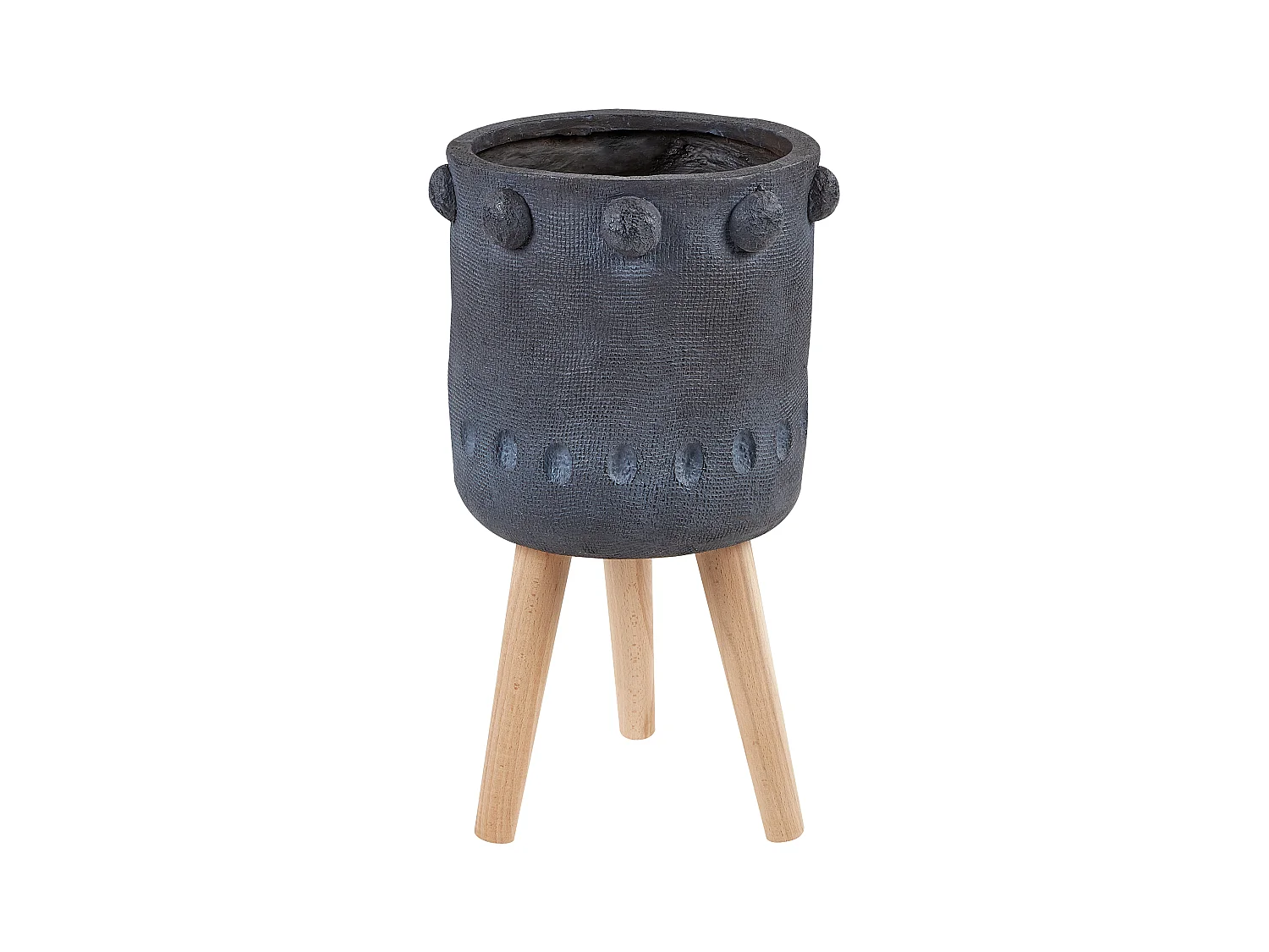Cache-pot sur pied BRUNNERA 24 cm Gris graphite