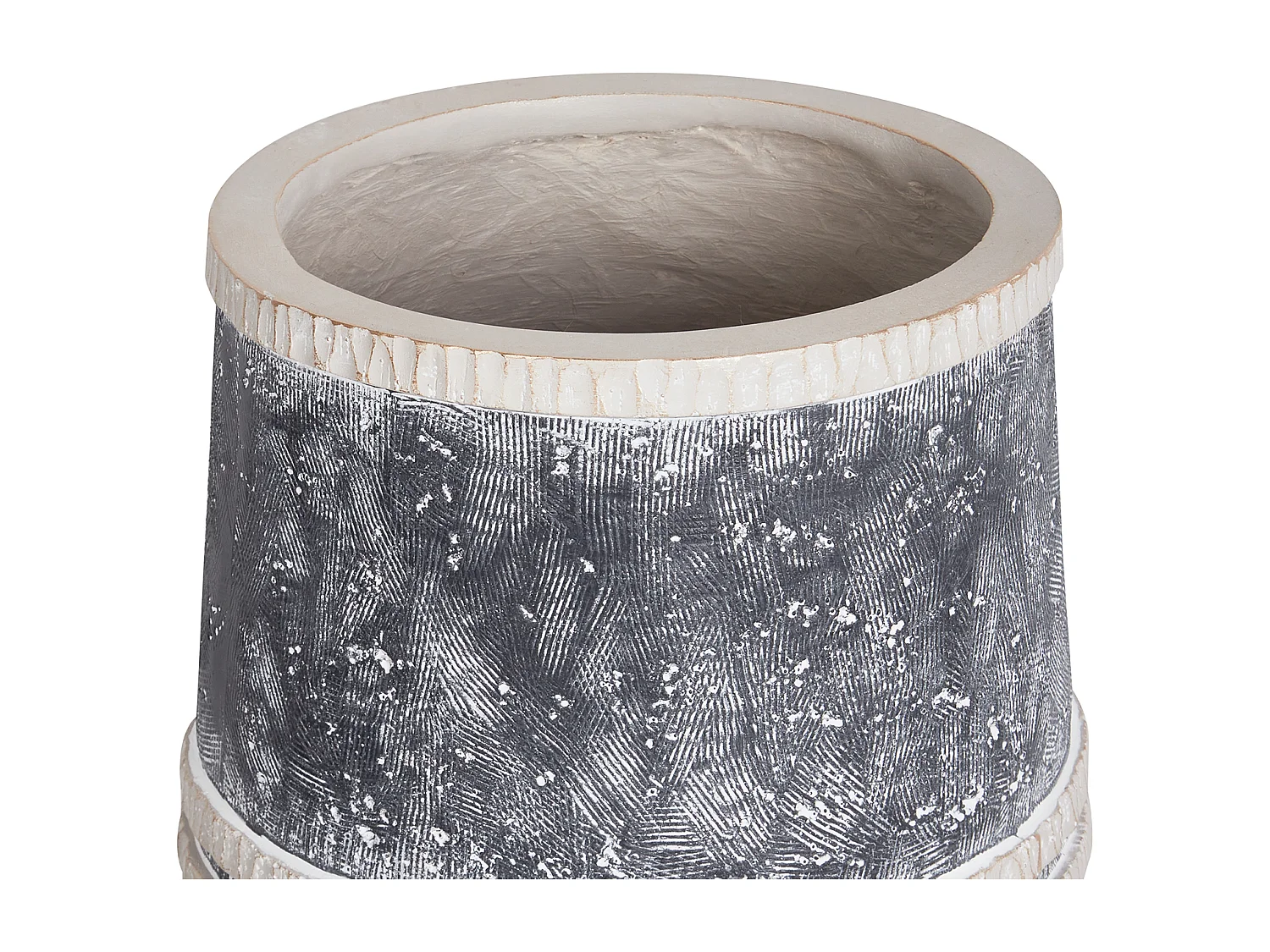 Cache-pot sur pied ARISAEMA 27 cm Gris