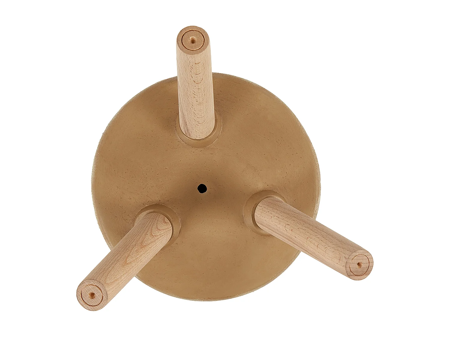 Cache-pot sur pied CYRTOMIUM Céramique 27 cm Marron clair