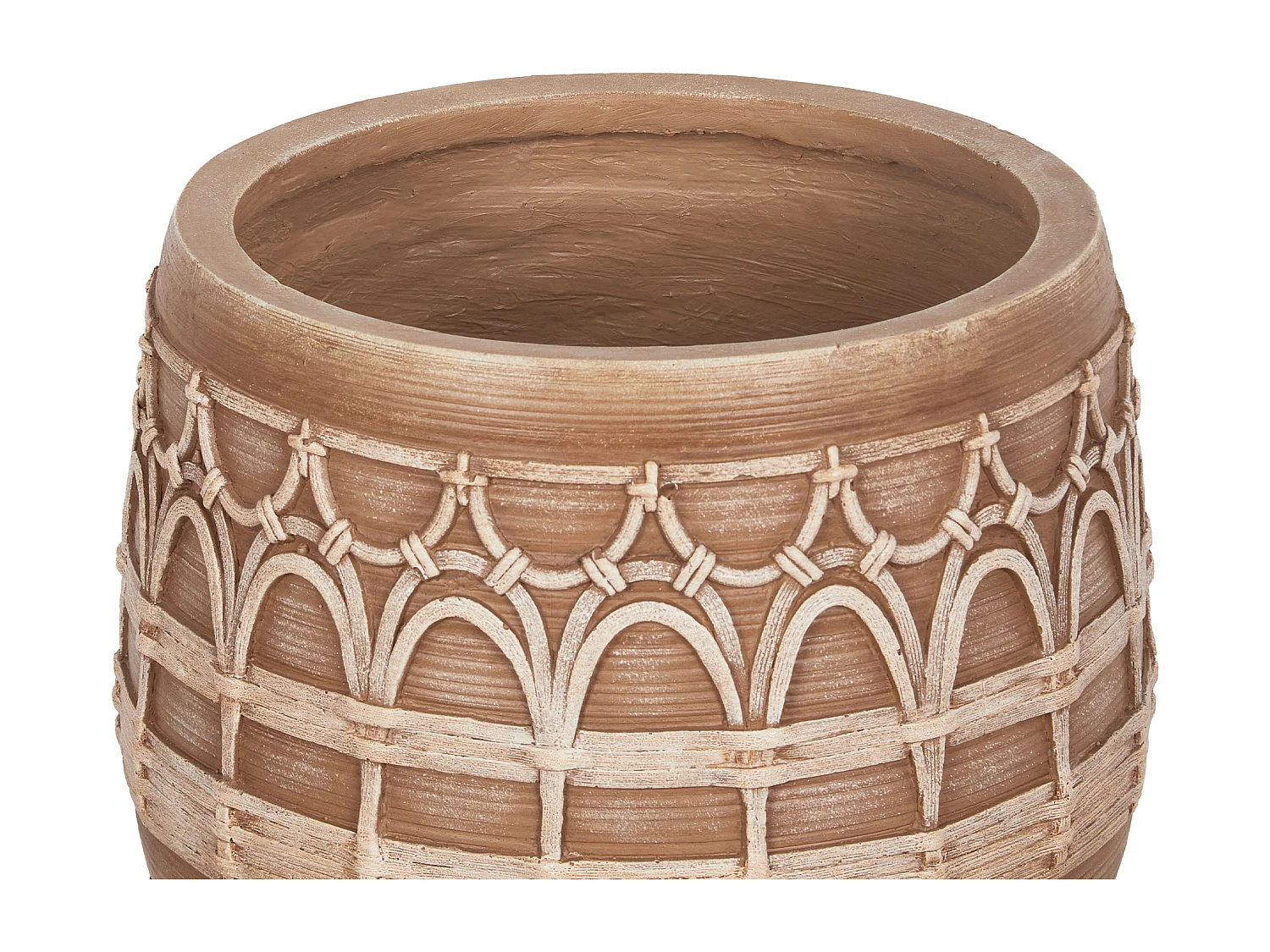 Vaso per piante CICUTA Ceramica 22 cm Marrone chiaro