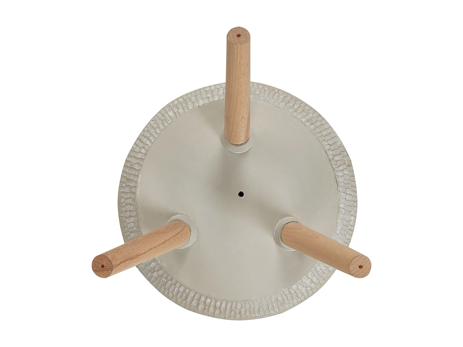 Doniczka na nóżkach ATHAEA Ceramika 37 cm Beżowy