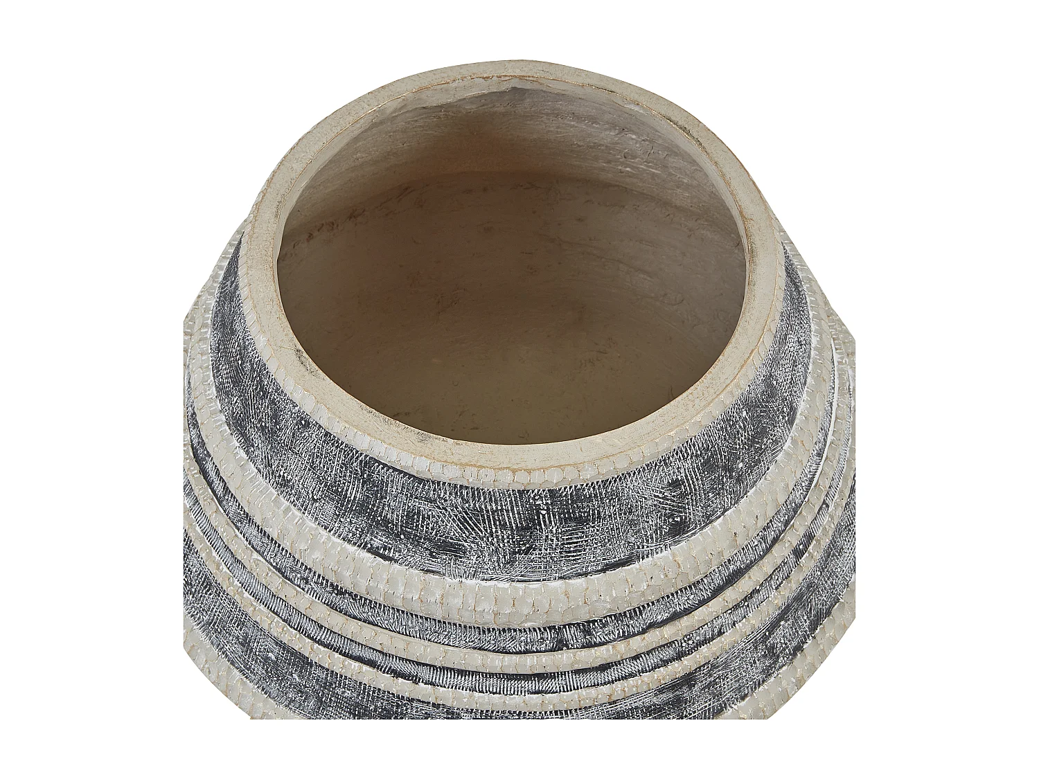 Verhoogde bloempot ATHAEA Keramiek 37 cm Beige