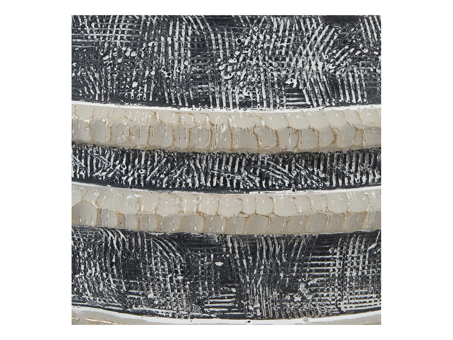 Verhoogde bloempot ATHYRIUM Keramiek 38 cm Beige