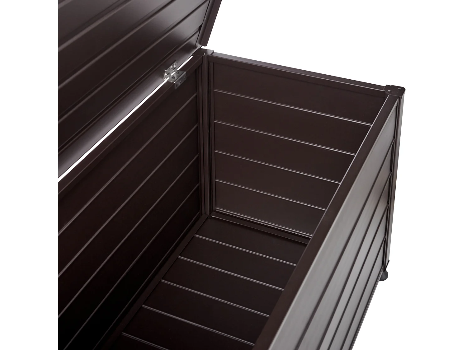 Aufbewahrungsbox CAMPALTO Metall 113 cm 50 cm Dunkelbraun
