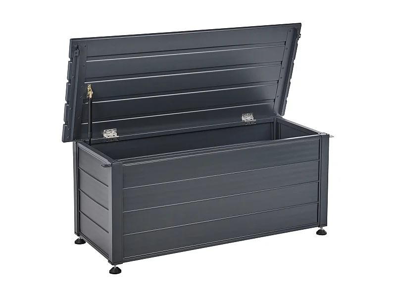 Skrzynia ogrodowa CAMPALTO Metal 113 cm 50 cm Ciemnoszary