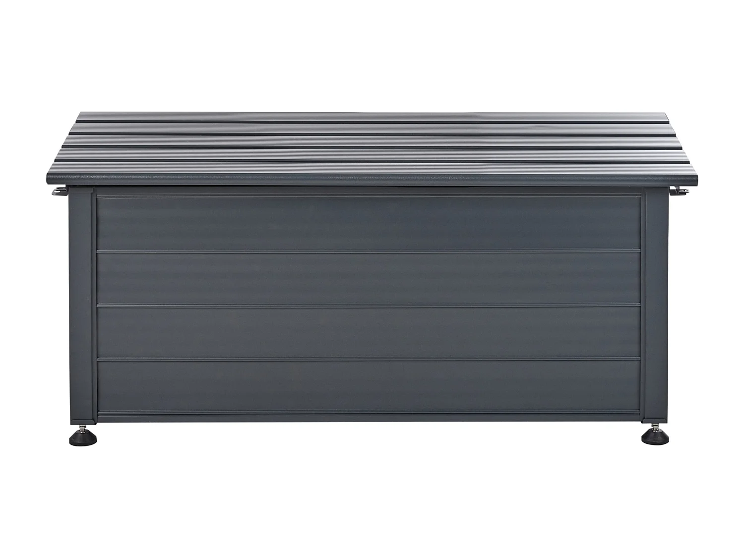 Skrzynia ogrodowa CAMPALTO Metal 113 cm 50 cm Ciemnoszary