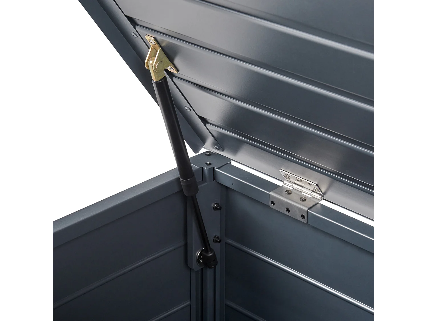 Kussenbox CAMPALTO Metaal 113 cm 50 cm Donkergrijs