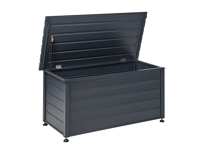 Aufbewahrungsbox CAMPALTO Metall 123 cm 60 cm Dunkelgrau