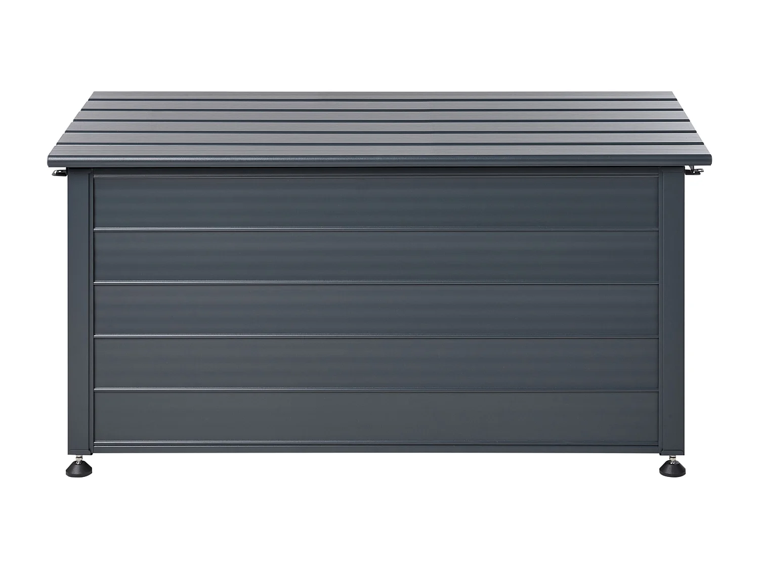 Aufbewahrungsbox CAMPALTO Metall 123 cm 60 cm Dunkelgrau